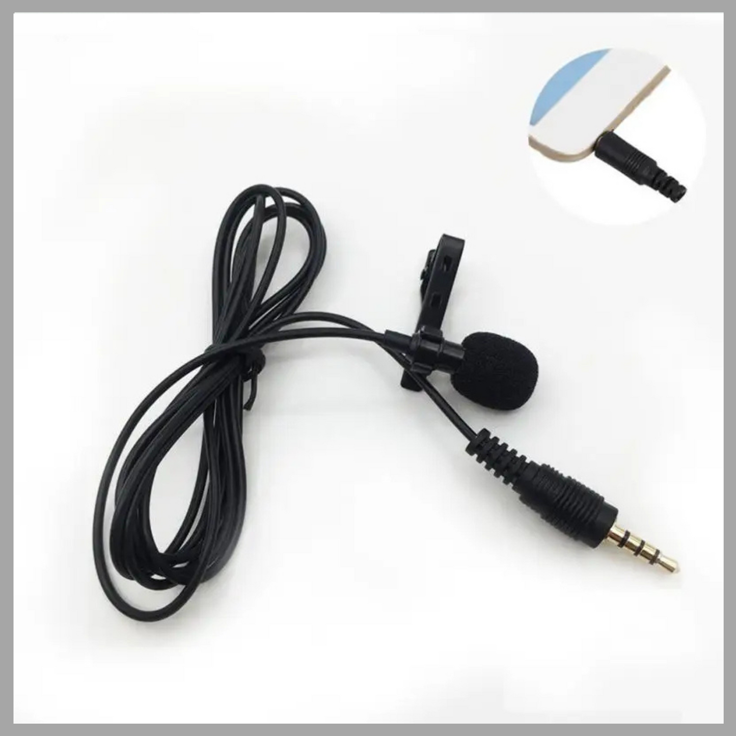 Portable Clip-on Condenser Microphone for Mobile Phones – Universal 3.5mm Jack