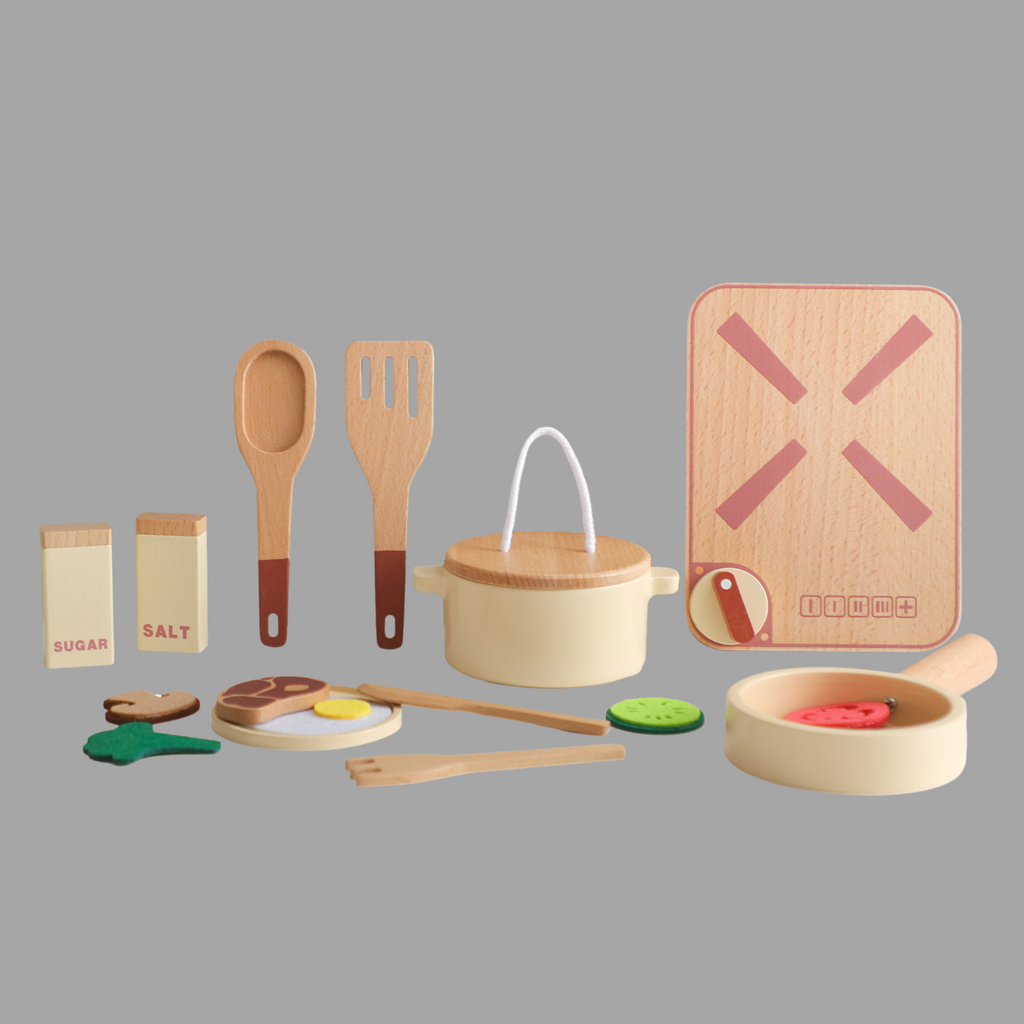 Children’s Wooden Kitchen Playset – Early Learning Toy