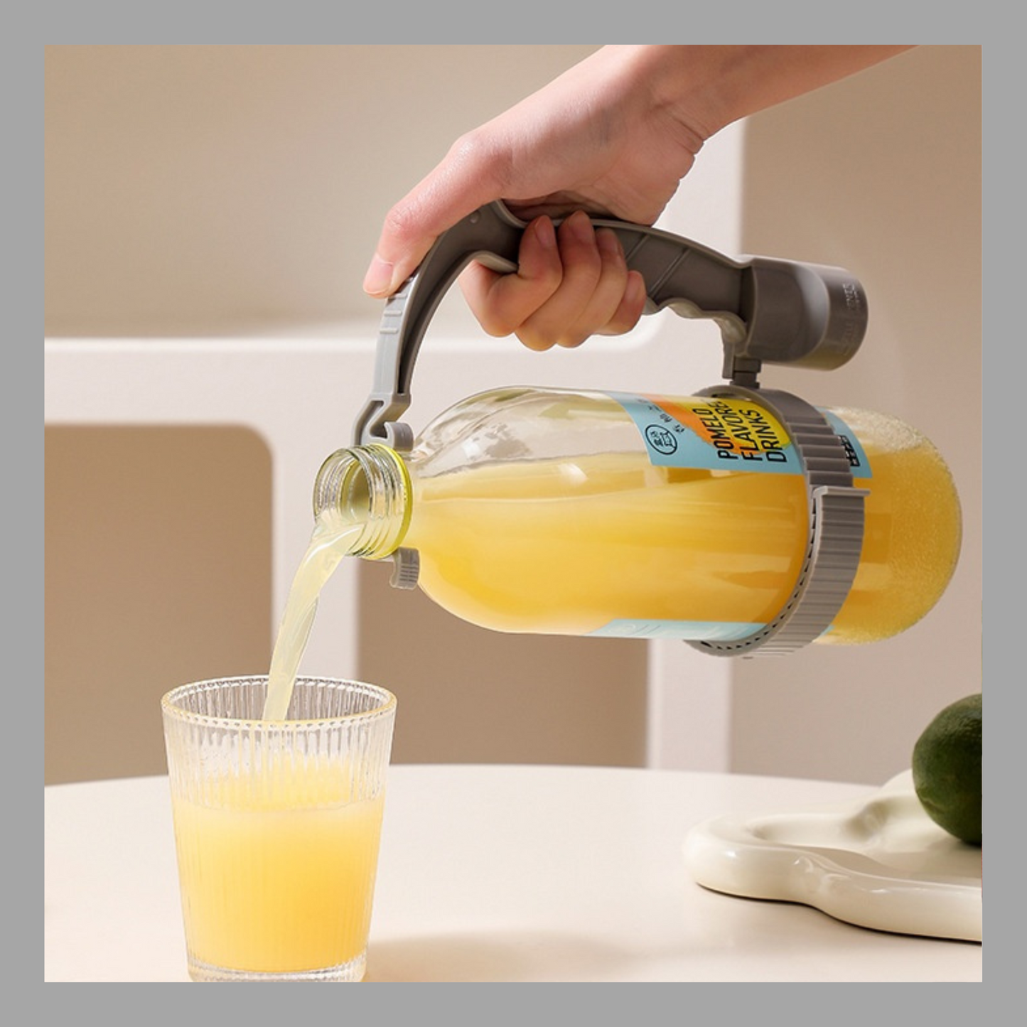 Adjustable Beverage Bottle Handle Holder