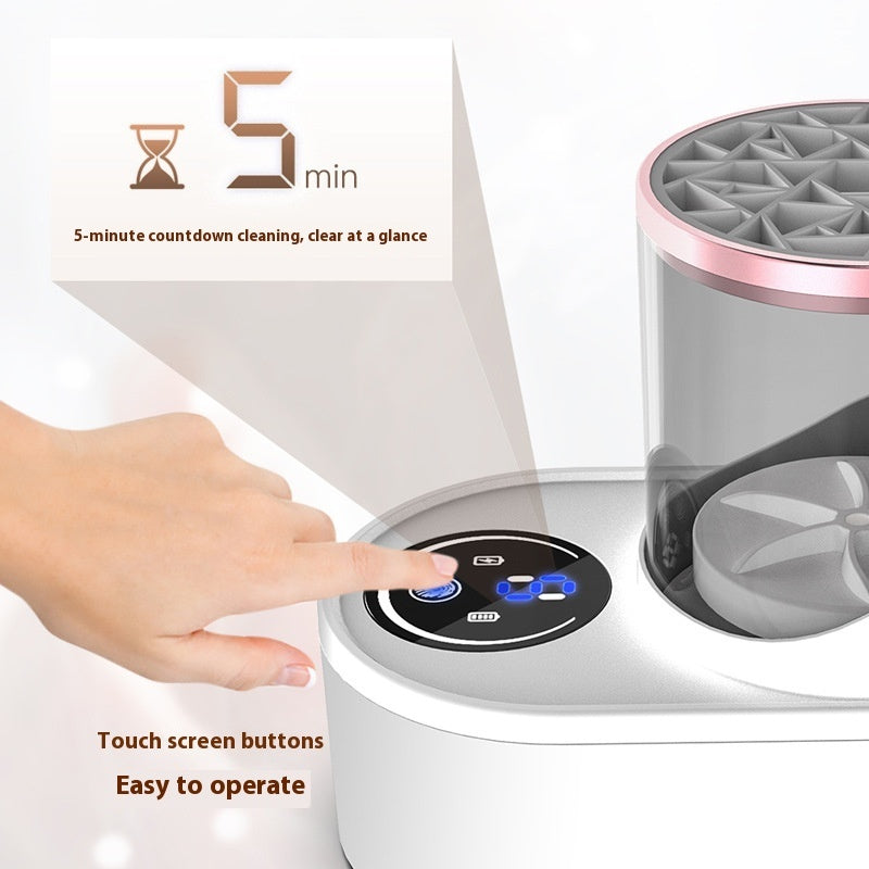 Electric Makeup Brush Cleaner & Dryer - Automatic Cleaning & Disinfecting Tool