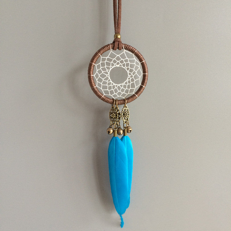 Feather Car Pendant with Bell - Unique Safety Car Accessory