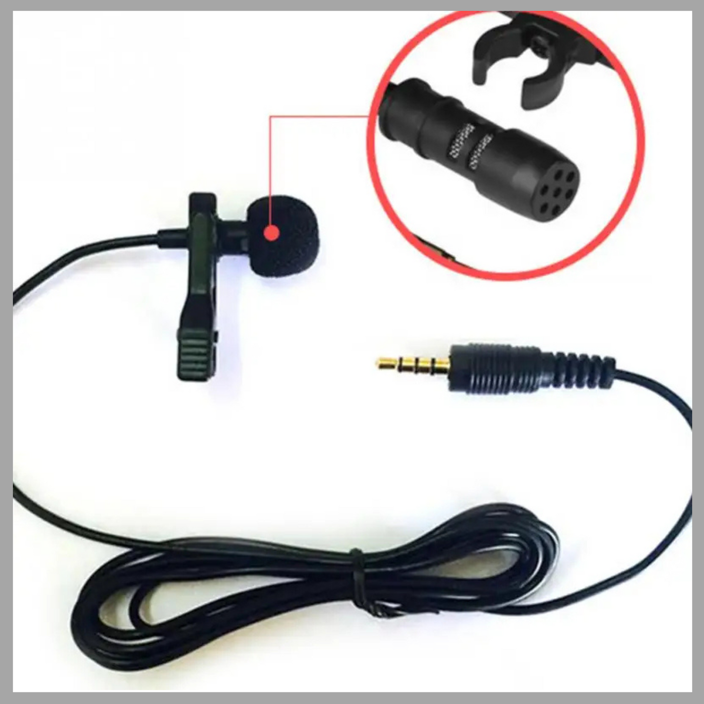 Portable Clip-on Condenser Microphone for Mobile Phones – Universal 3.5mm Jack