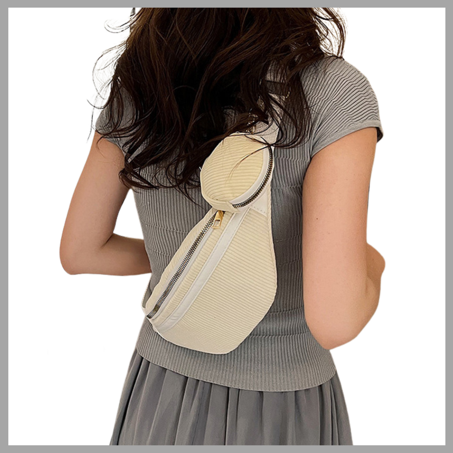 Corduroy Belt & Crossbody Bag