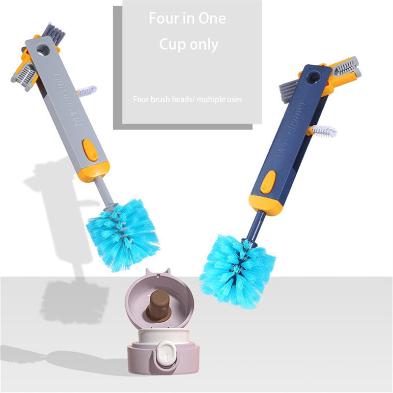 4-in-1 Multifunctional Bottle & Cup Cleaner Brush
