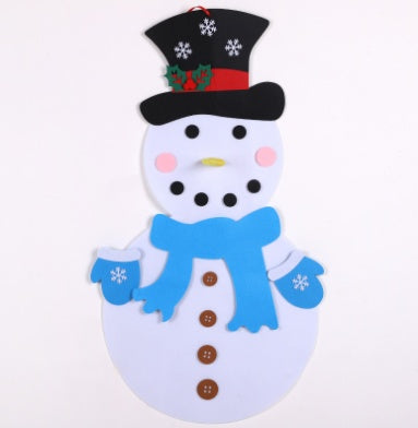 Felt Christmas Tree for Kids | DIY Wall Hanging Tree with Detachable Ornaments | Safe Toddler Christmas Decoration Gift