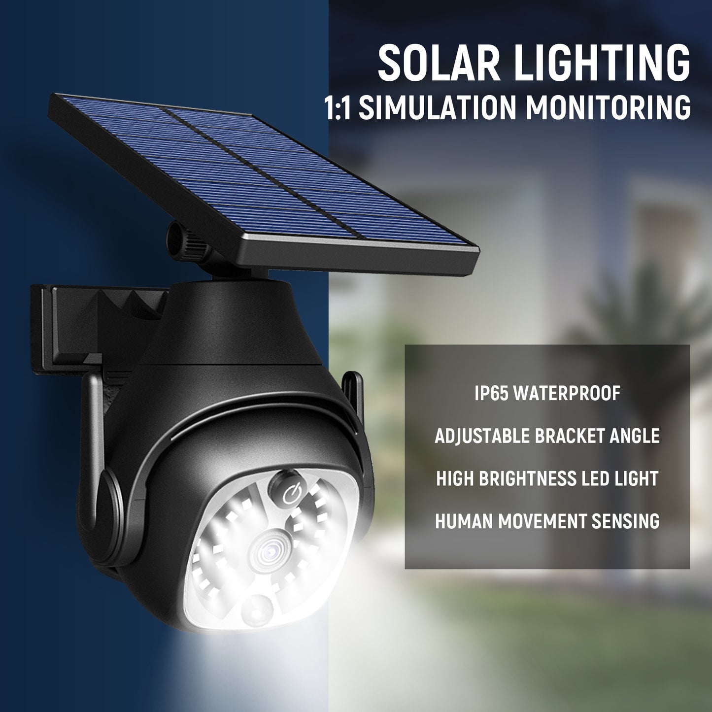 Solar Powered Outdoor Motion Sensor Lights