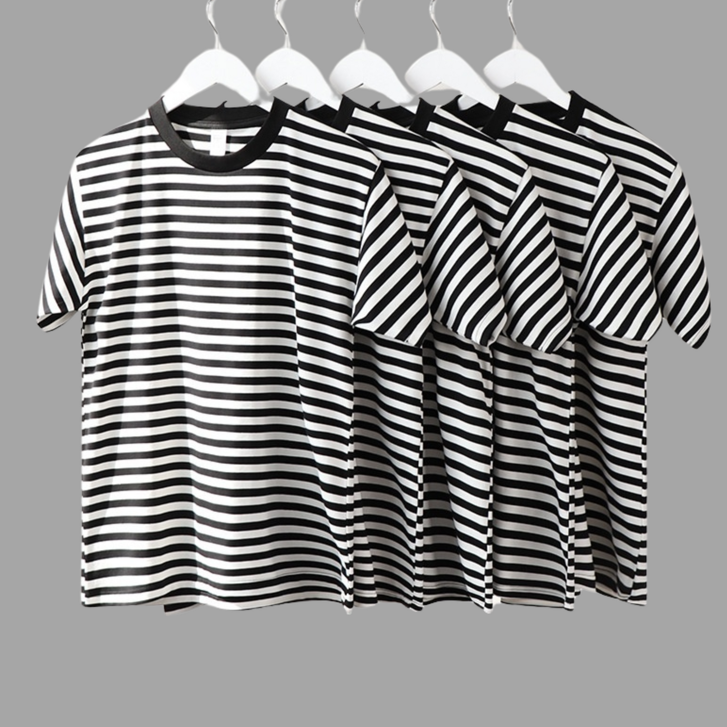 Striped Short Sleeve T-Shirt – Casual Slim Fit & Versatile Top