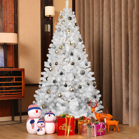 Pre-Lit Artificial Christmas Tree with Warm White Lights – Holiday Home Decor