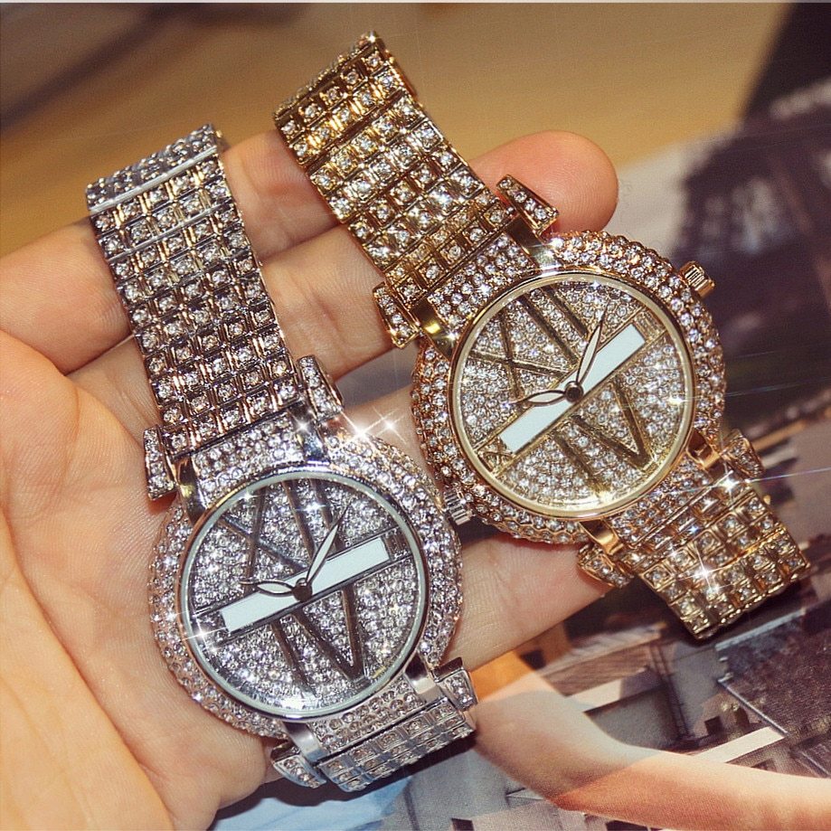 Luxury Diamond Women's Quartz Watch