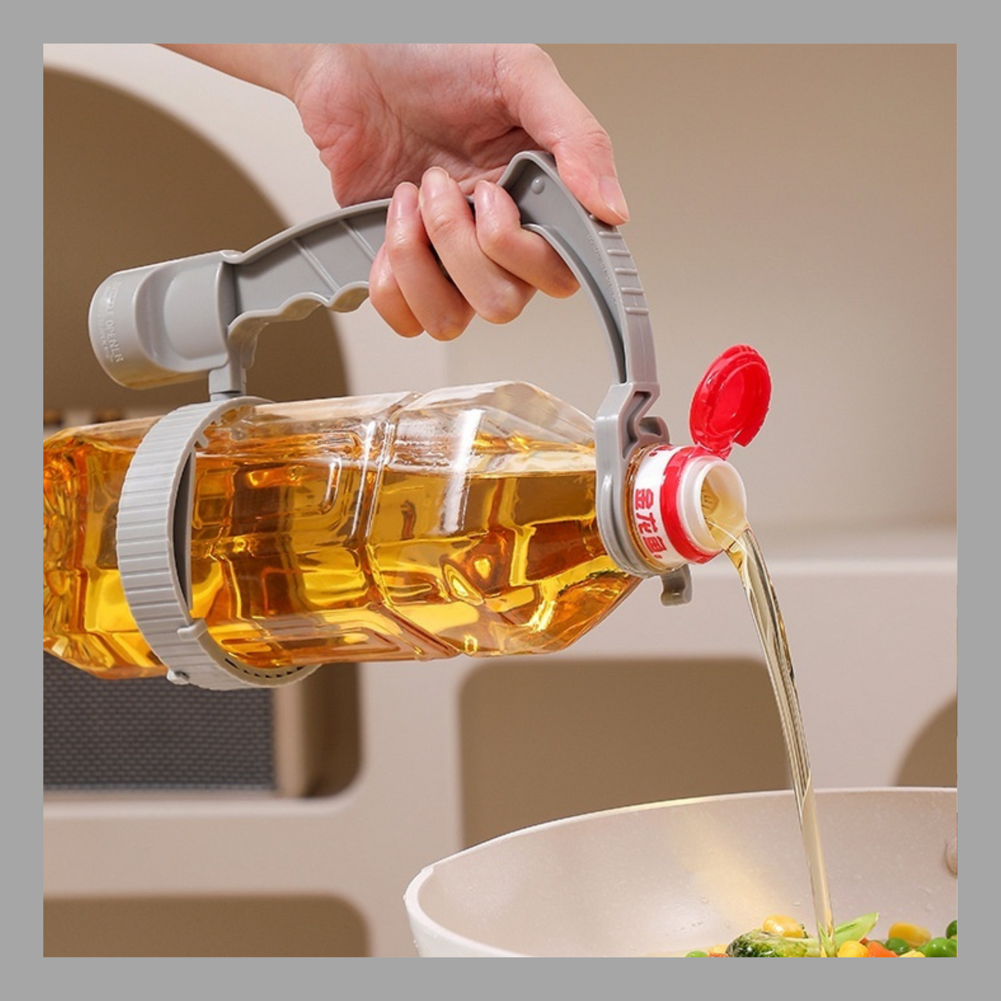 Adjustable Beverage Bottle Handle Holder