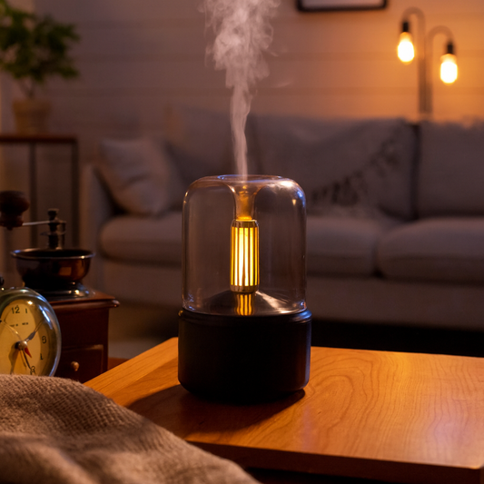 Candlelight Aroma Diffuser & Humidifier - 8-12 Hours Aromatherapy for Home