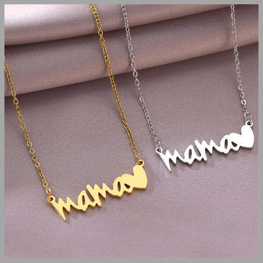 Mama Stainless Steel Necklace