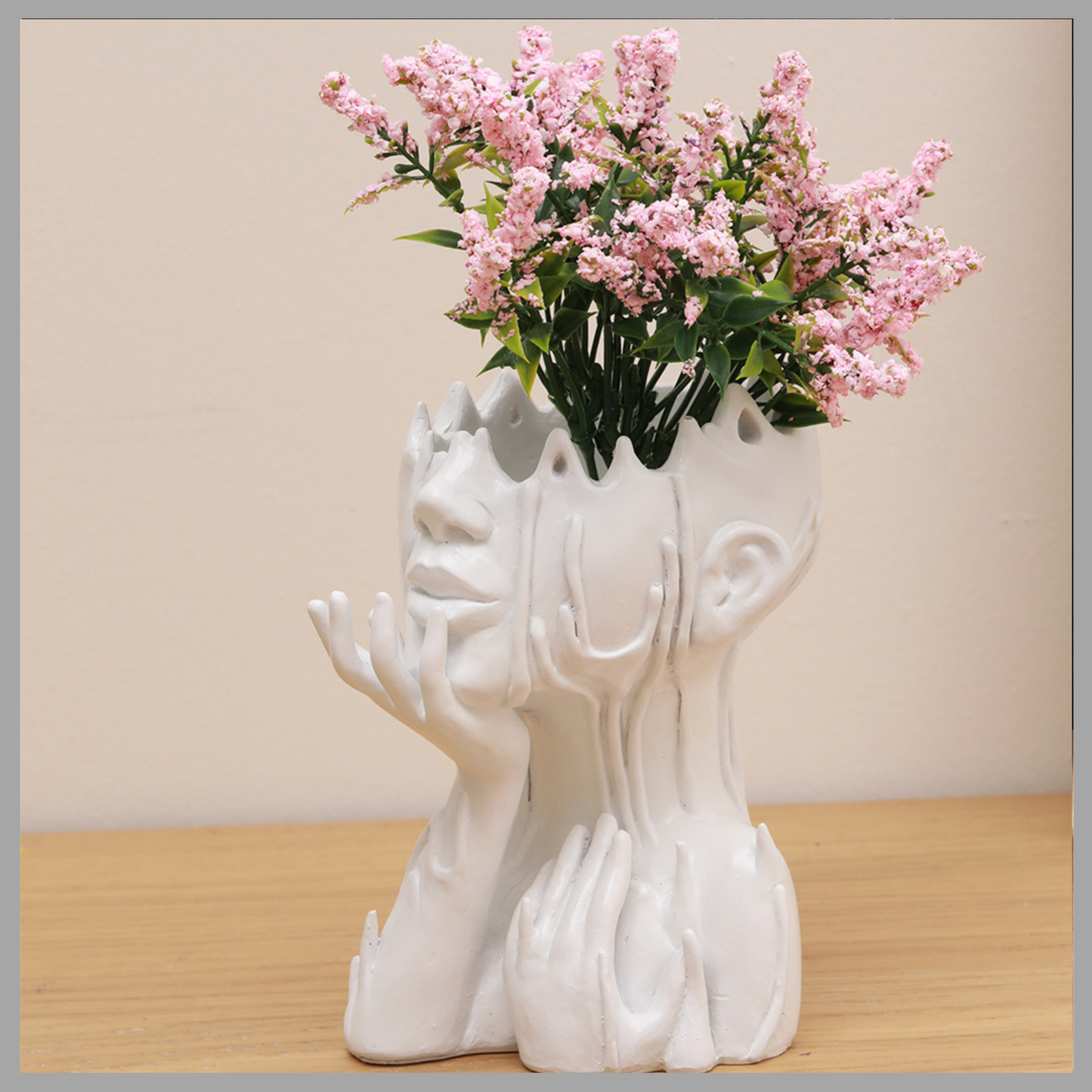 Resin Goddess Head Flower Pot