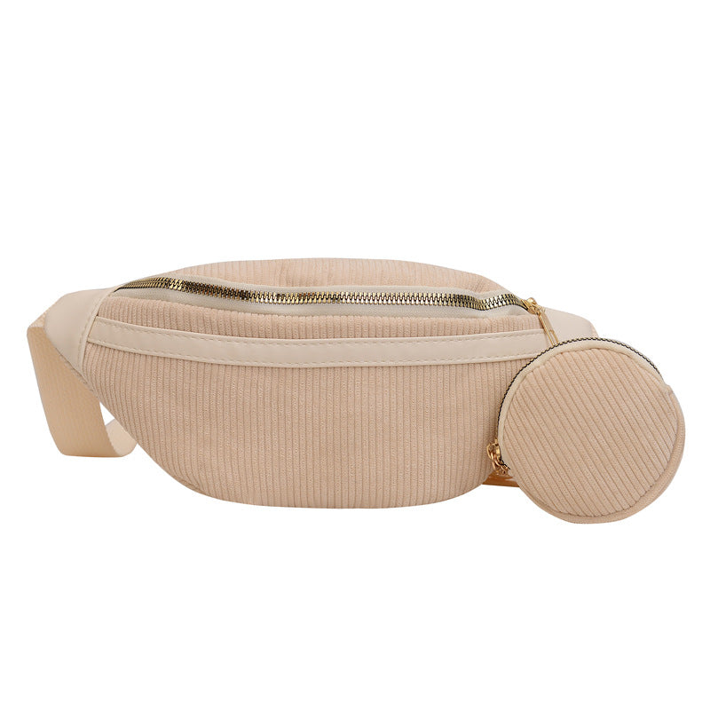 Corduroy Belt & Crossbody Bag