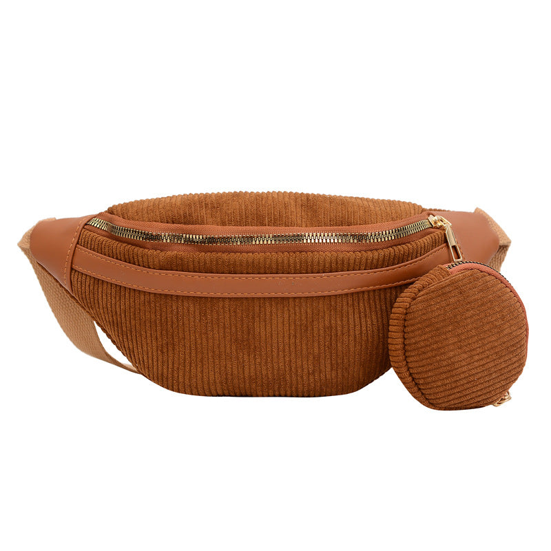 Corduroy Belt & Crossbody Bag
