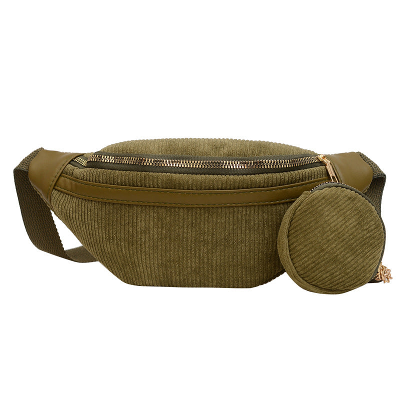 Corduroy Belt & Crossbody Bag