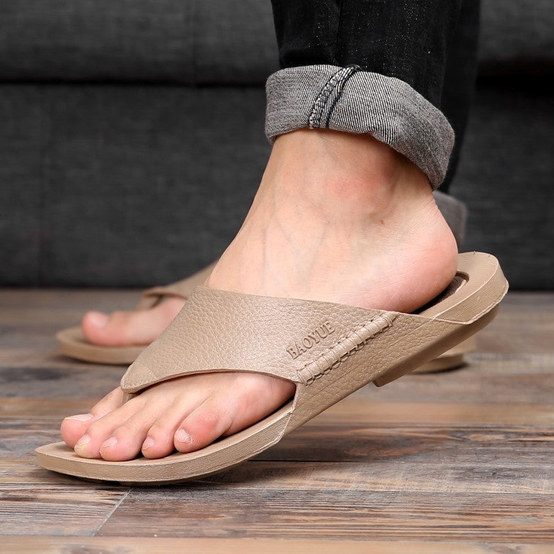 Men’s Waterproof Closed Toe Flip-Flop Slippers