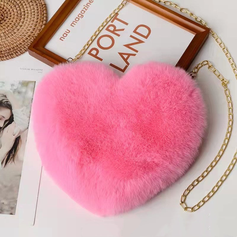 Charming Heart-Shaped Crossbody Bag