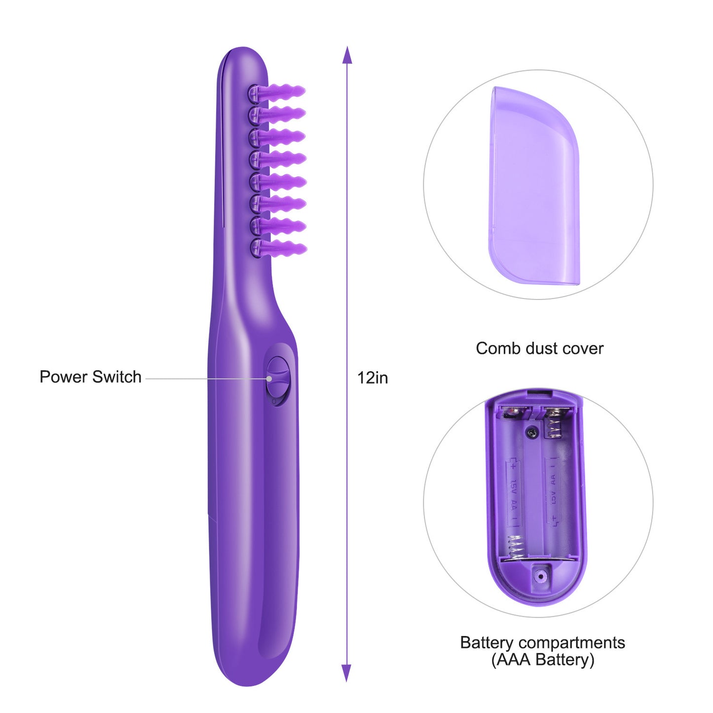 Electric Hair Brush with Scalp Massage