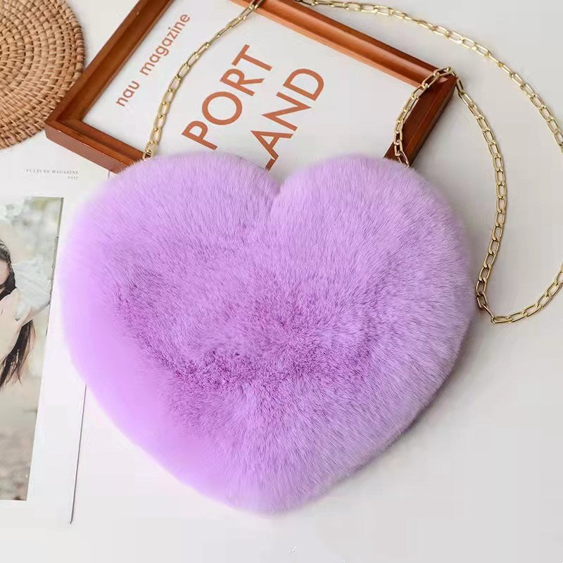 Charming Heart-Shaped Crossbody Bag