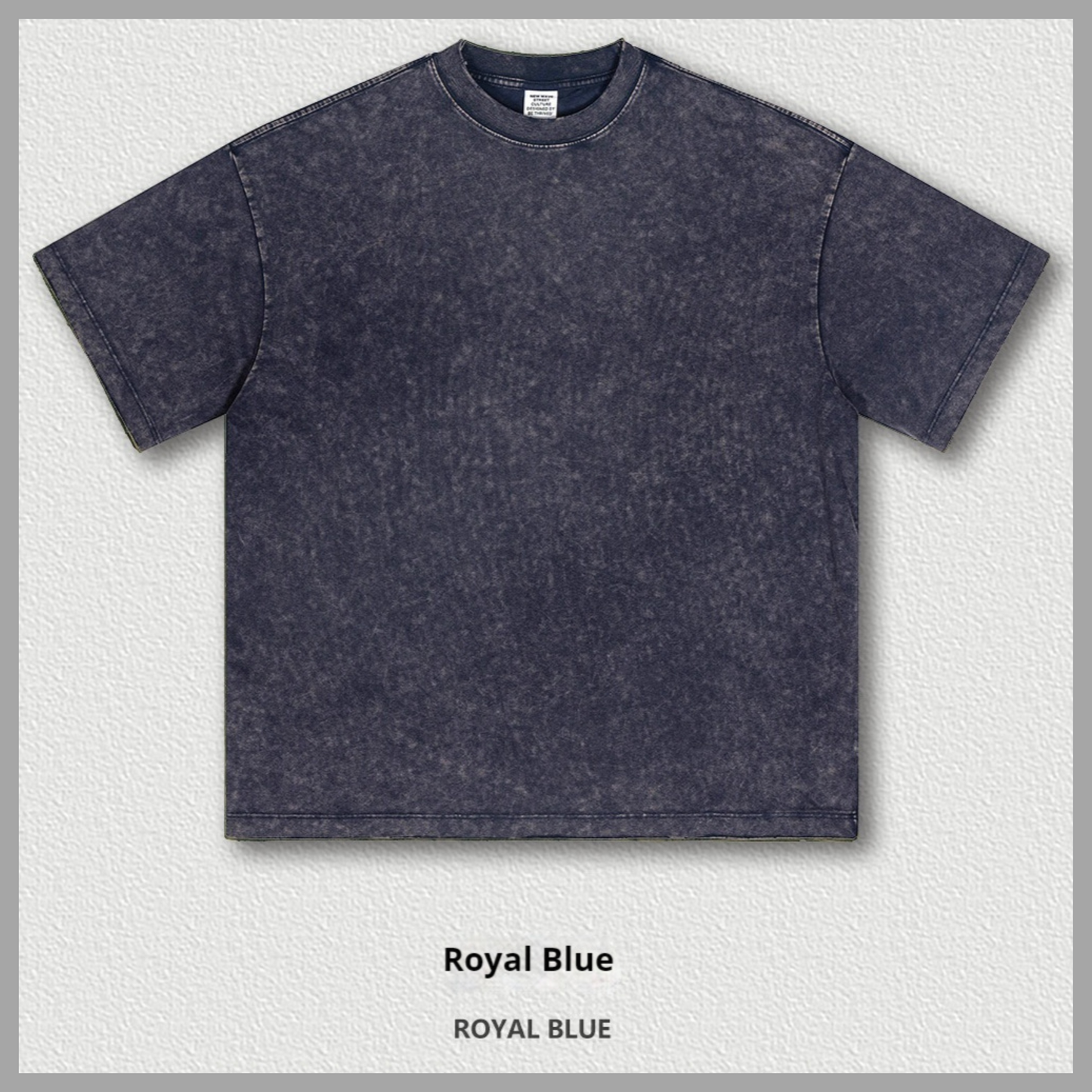Drop Shoulder Vintage-Wash Oversized Cotton T-Shirt