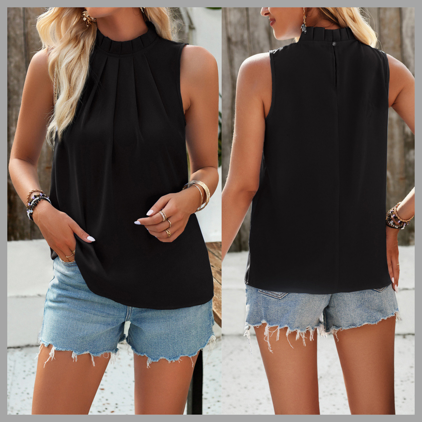 Elegant Sleeveless Top
