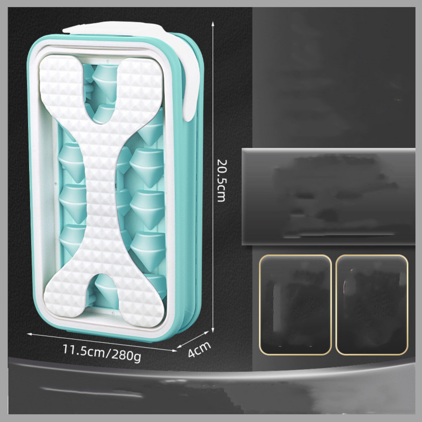 2-in-1 Portable Silicone Ice Ball Mold & Water Bottle