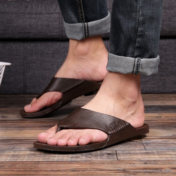 Men’s Waterproof Closed Toe Flip-Flop Slippers