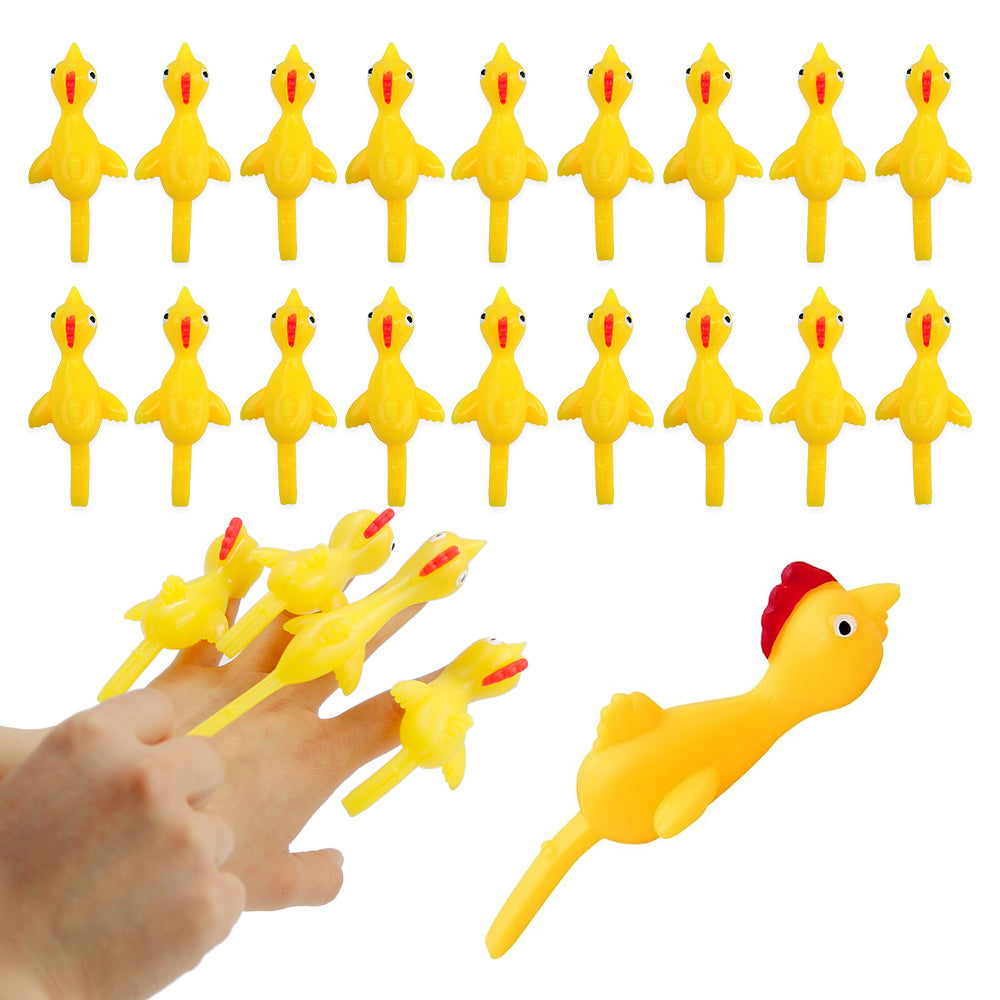 Stretchy Flying Chicken Slingshot Toy – Fun Stress Relief, Kids Party Favor, Prank Gag Toy, Christmas Gift for Boys & Girls