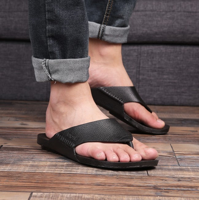 Men’s Waterproof Closed Toe Flip-Flop Slippers