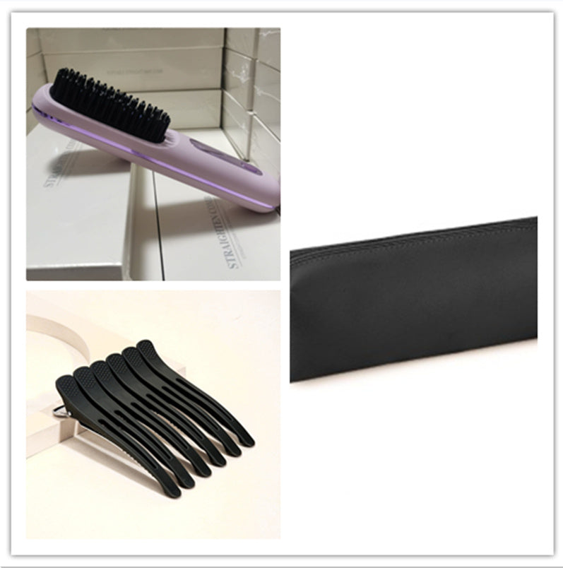 Cordless Hair Straightener Brush - Wireless Hair Styling Brush
