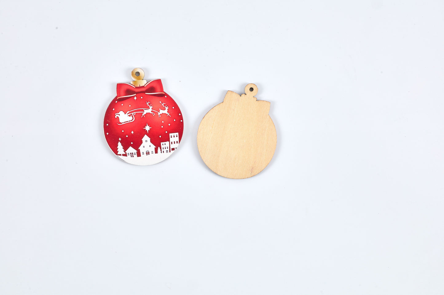 Red Christmas Ornaments Set – Festive Baubles for Holiday Tree Decoration
