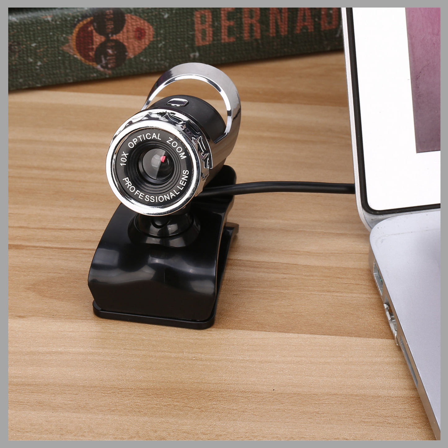 HD USB Computer Camera with Night Vision & Built-in Microphone