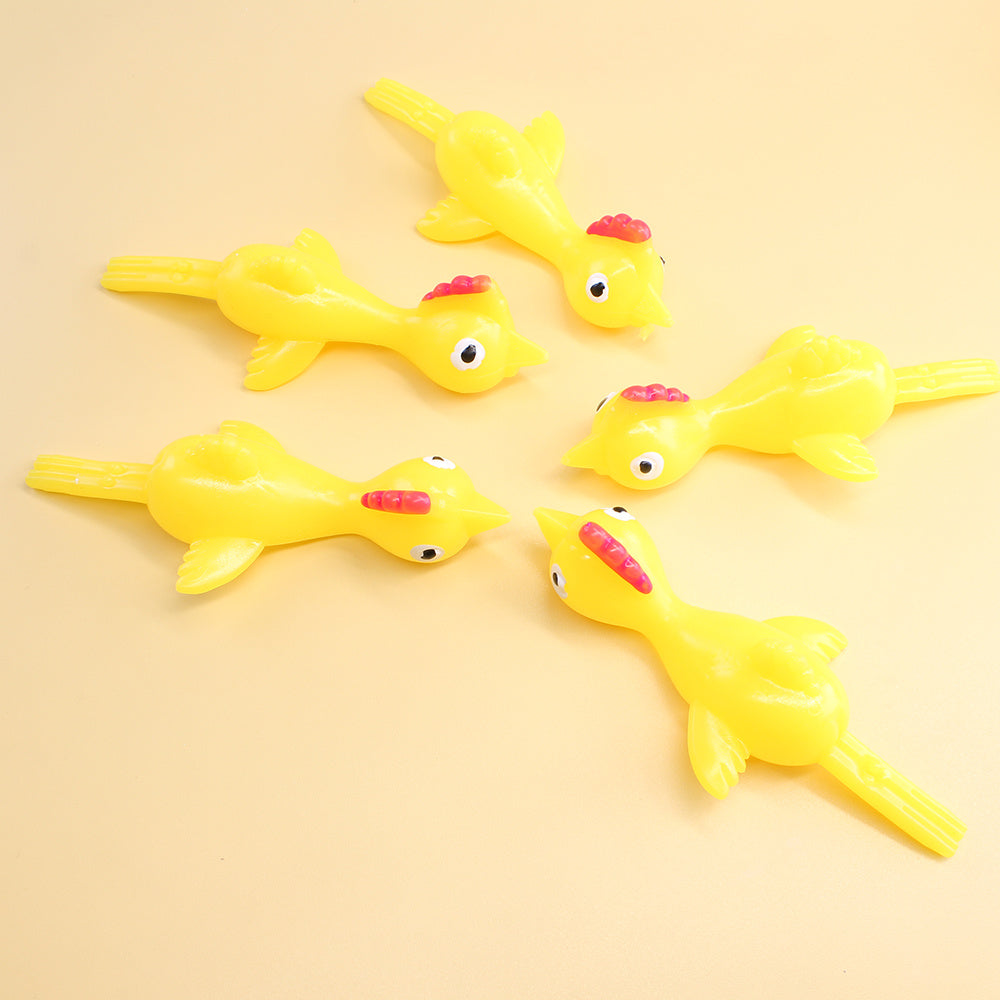 Stretchy Flying Chicken Slingshot Toy – Fun Stress Relief, Kids Party Favor, Prank Gag Toy, Christmas Gift for Boys & Girls