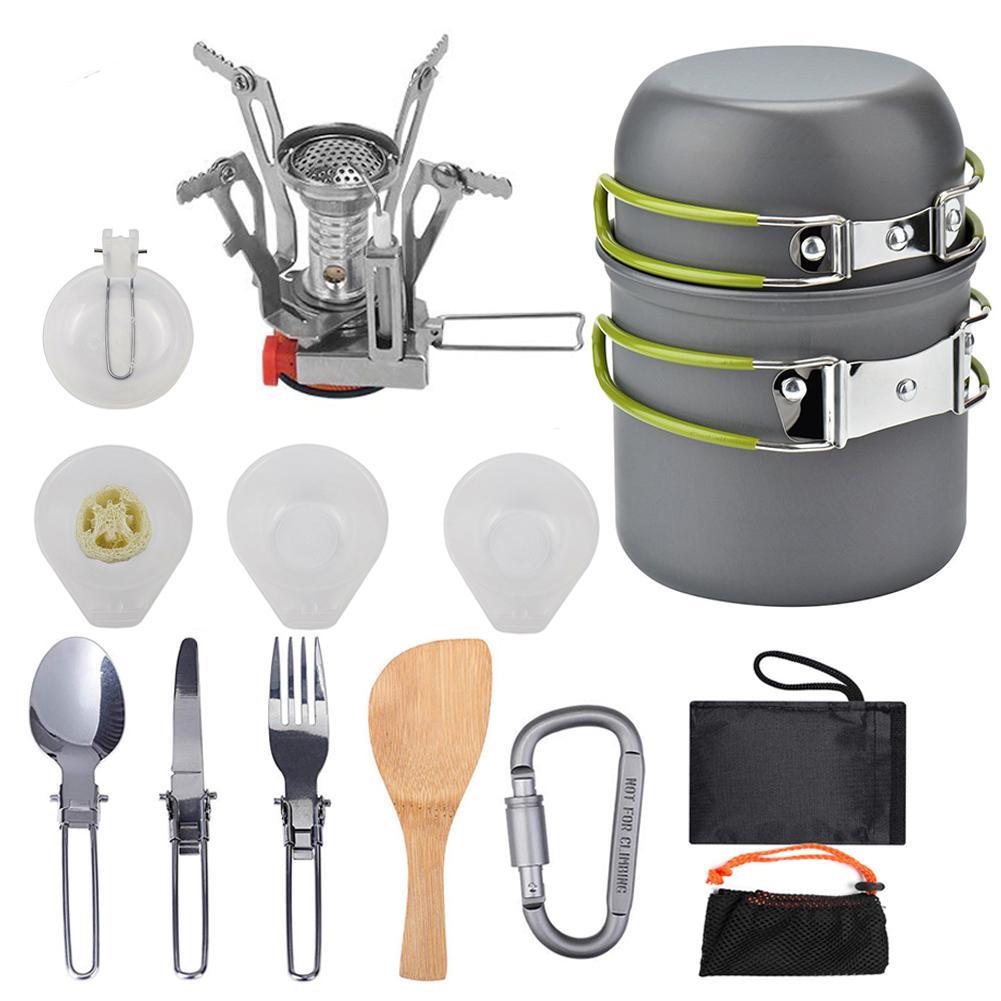 Camping Cookware Set – Aluminum Outdoor Cooking Kit