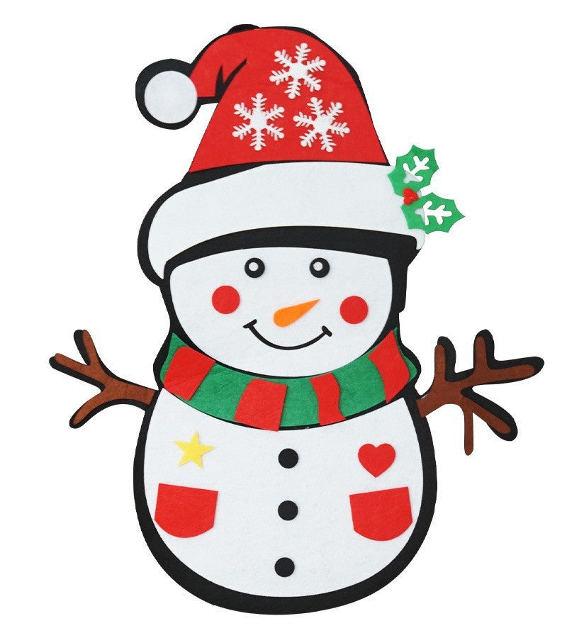 Felt Christmas Tree for Kids | DIY Wall Hanging Tree with Detachable Ornaments | Safe Toddler Christmas Decoration Gift