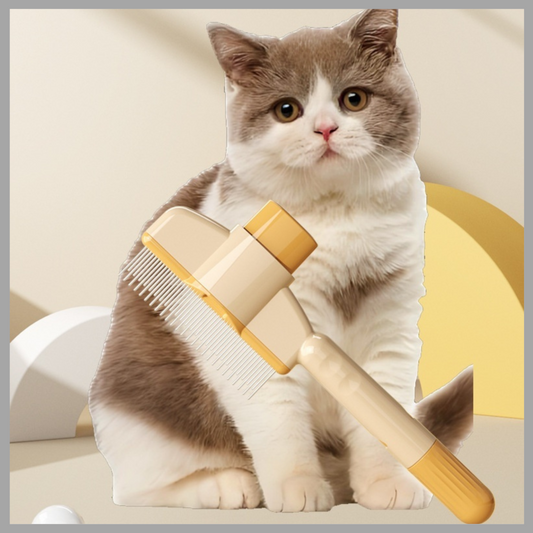 Professional Pet Comb For Dogs And Cats With Release Button Flea Cat Combs For Cats And Dogs - Easy To Use And Durable Grooming Tool Pet Products