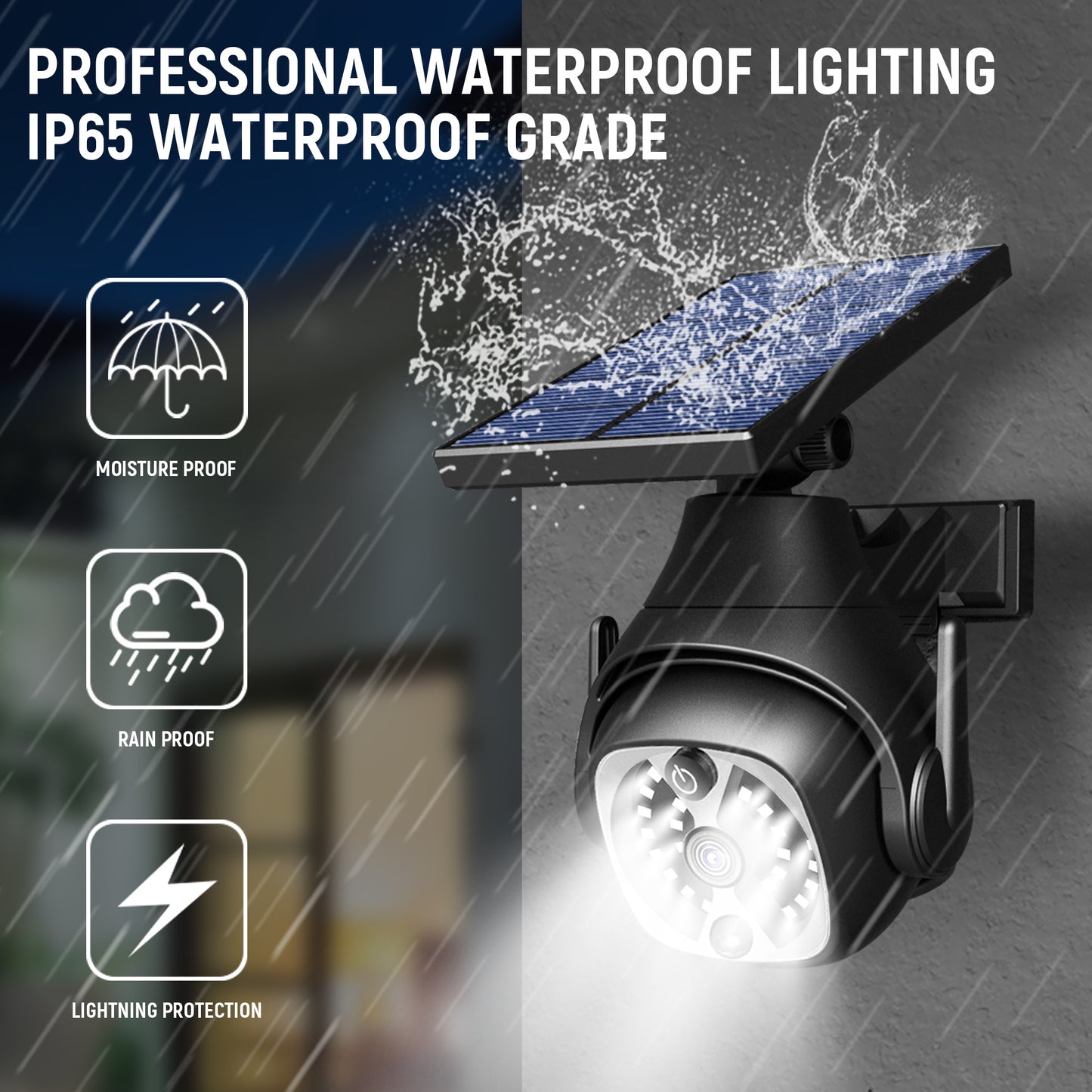 Solar Powered Outdoor Motion Sensor Lights