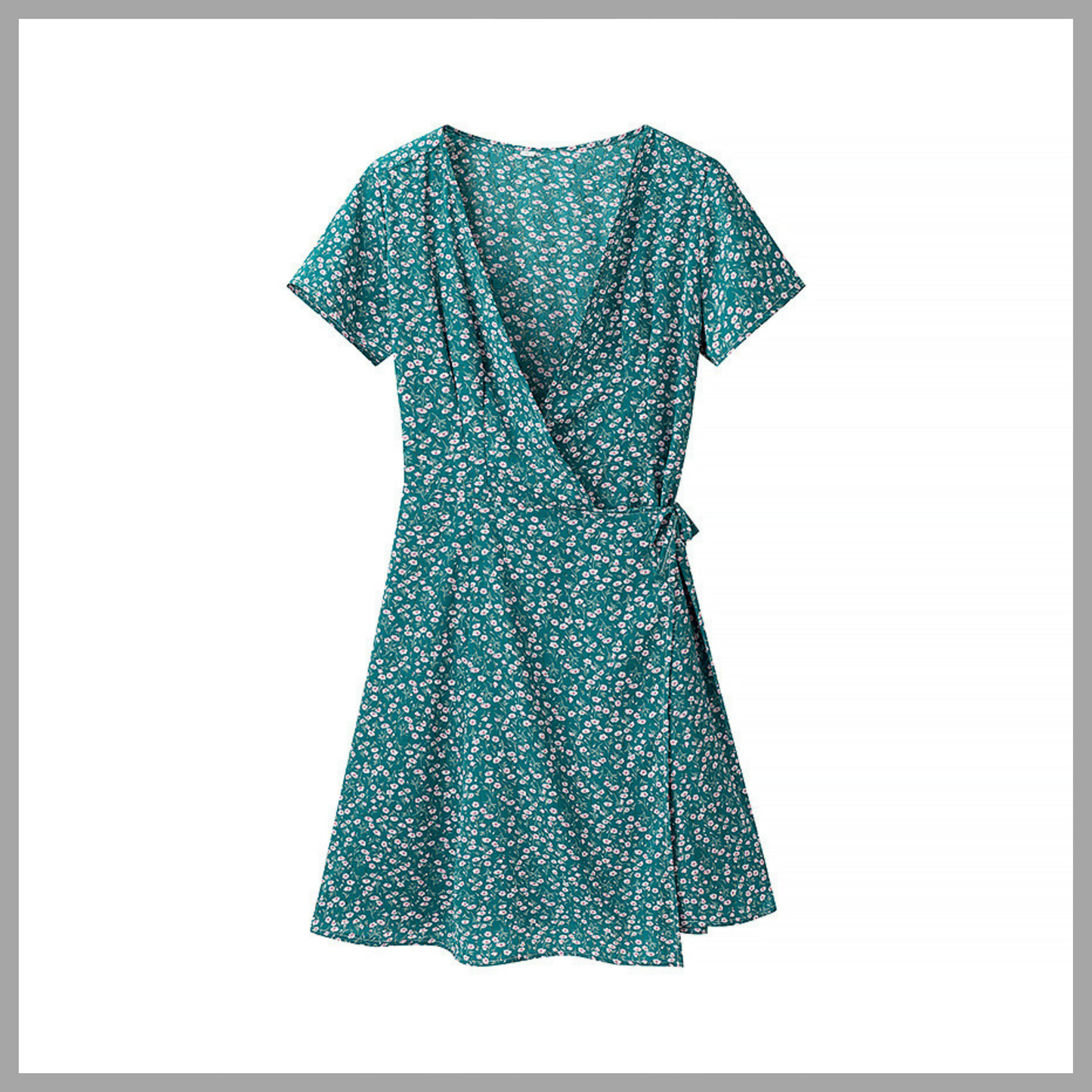 High Waist A-Line Midi Dress