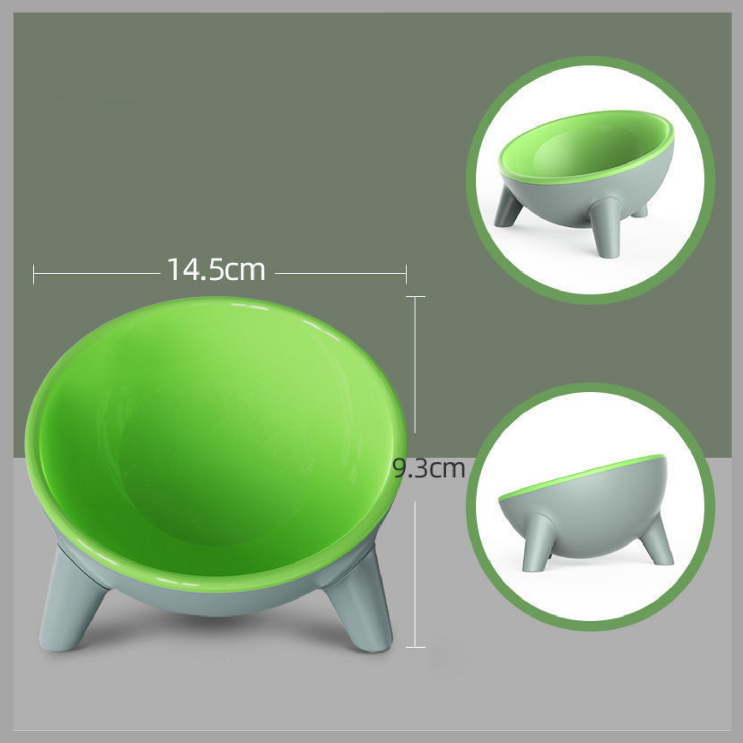 Large Capacity Cat & Dog Bowl with Stand