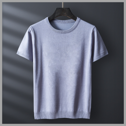 Men's Short Sleeve Pullover Sweater