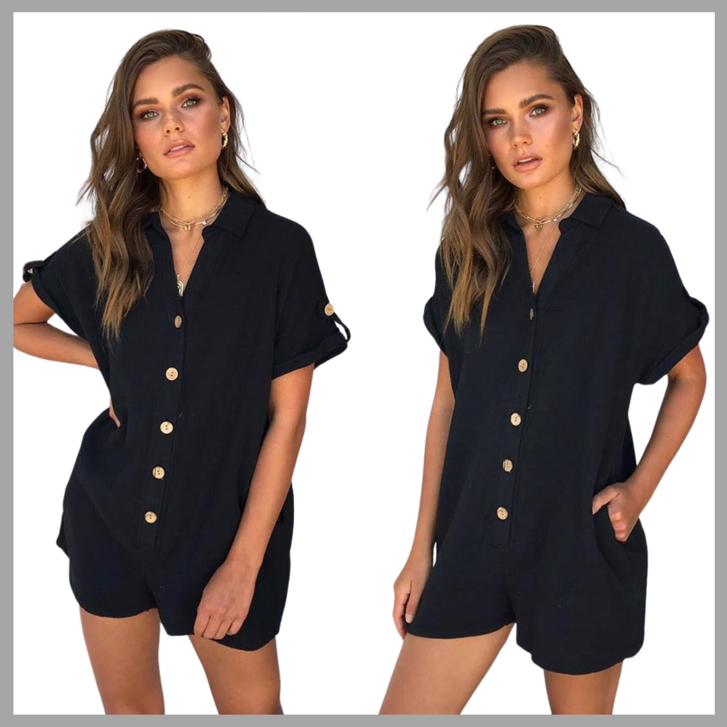 Cotton Summer Tunic Jumpsuit