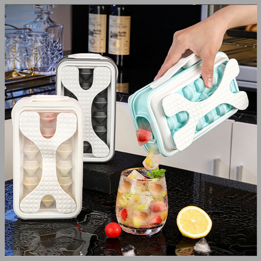 2-in-1 Portable Silicone Ice Ball Mold & Water Bottle