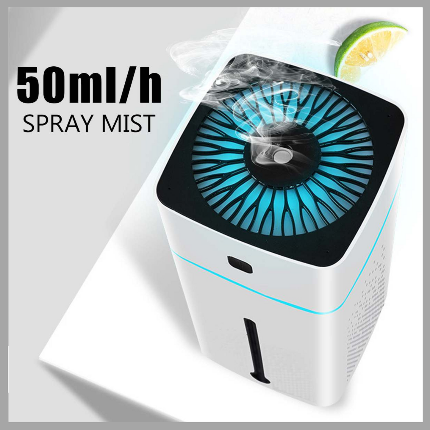 7-Color LED Air Purifier & Humidifier – USB Powered - Essential Oil Diffuser for Home