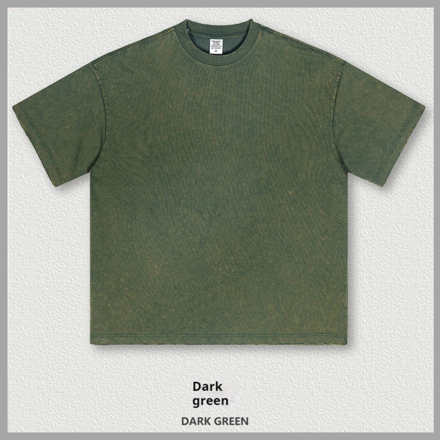 Drop Shoulder Vintage-Wash Oversized Cotton T-Shirt