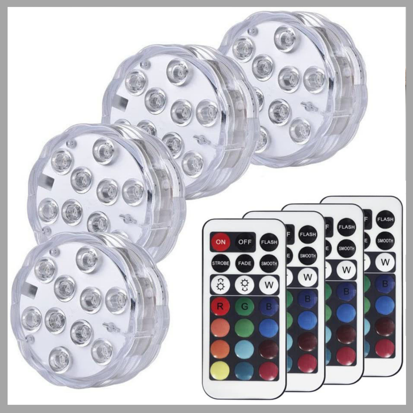 Waterproof LED Swimming Pool Light with 21 Button Remote Control – 16 Color & 4 Dynamic Modes for Garden, Party, and Decor