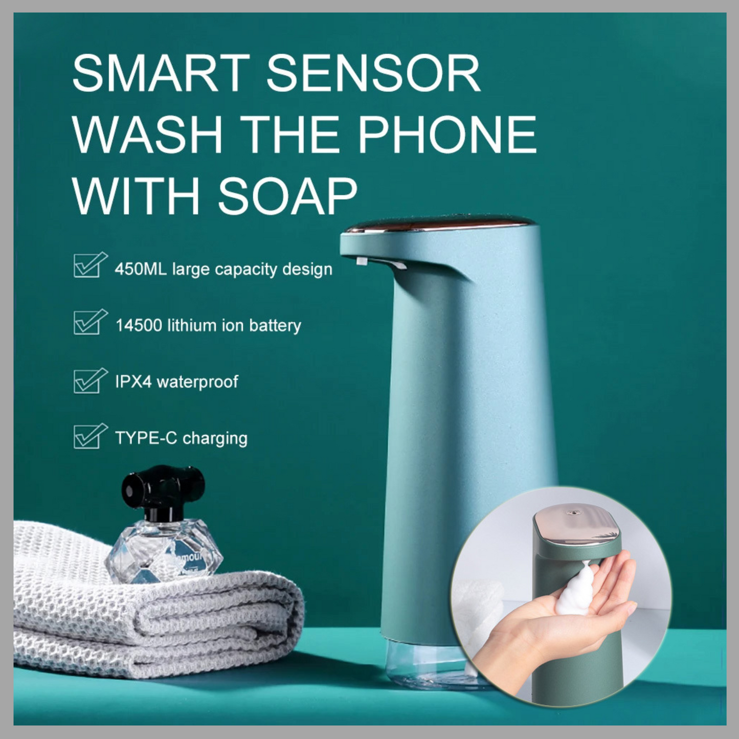 Automatic Foam Soap Dispenser – Smart Infrared Sensor Hand Sanitizer