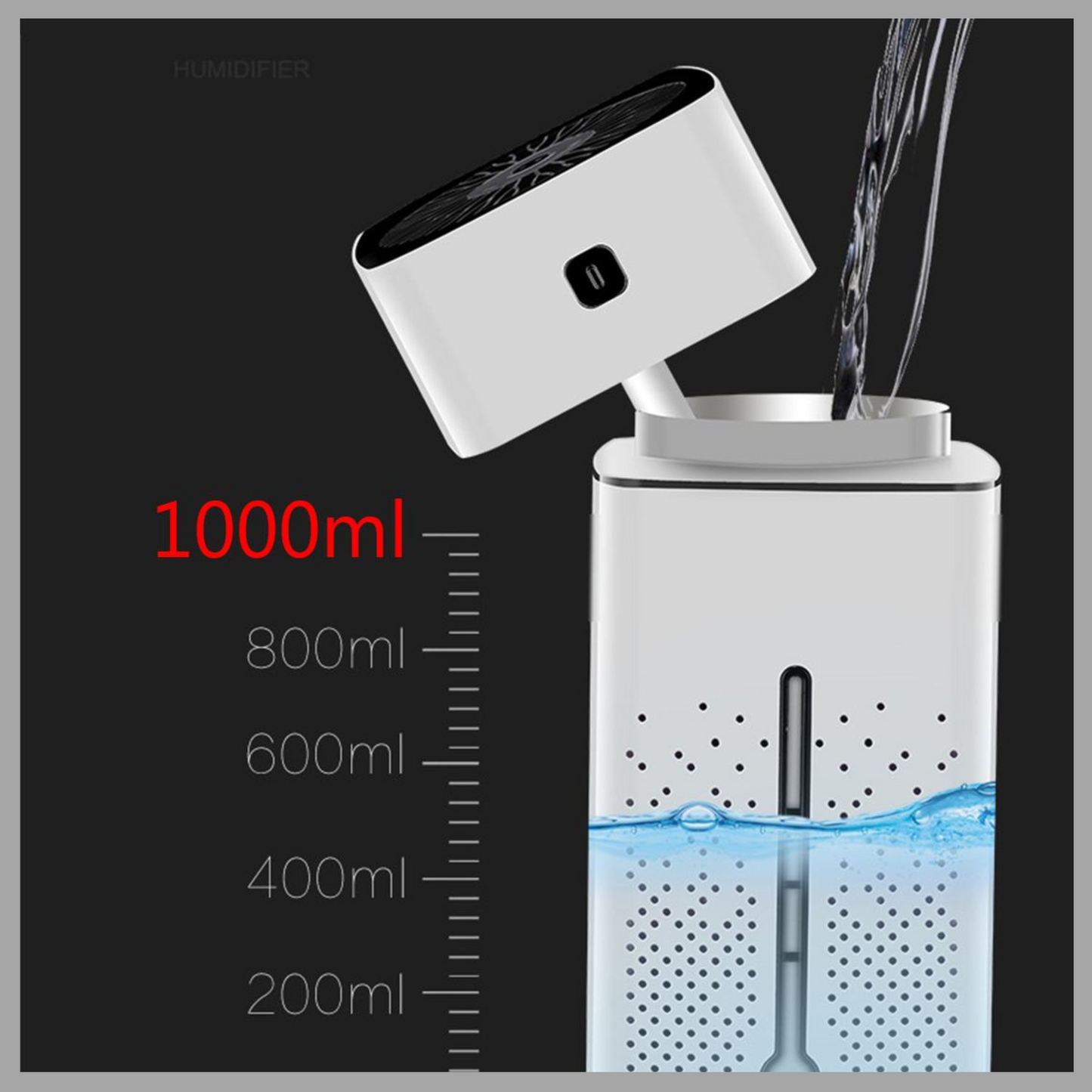 7-Color LED Air Purifier & Humidifier – USB Powered - Essential Oil Diffuser for Home