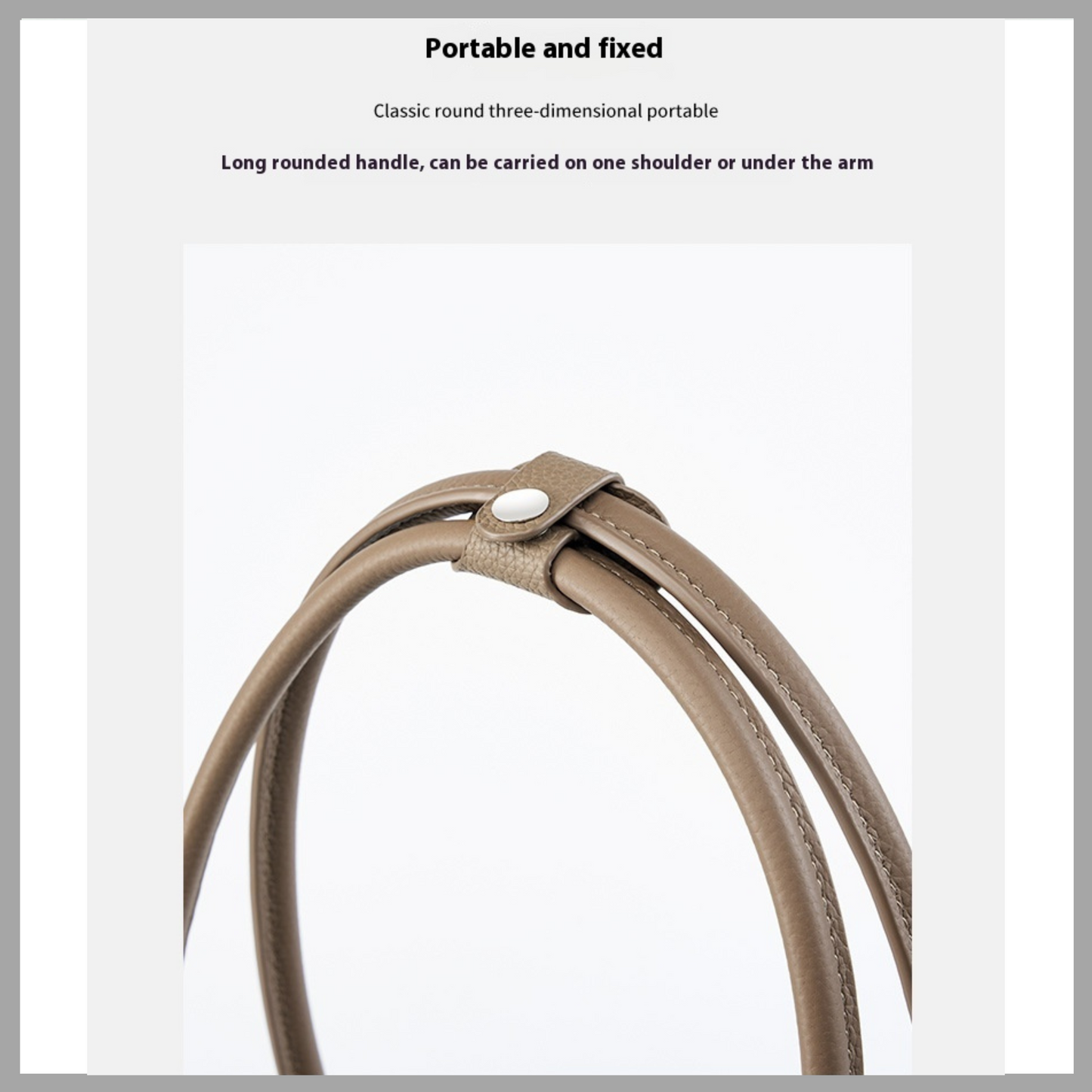 One-Shoulder Genuine Leather Bag
