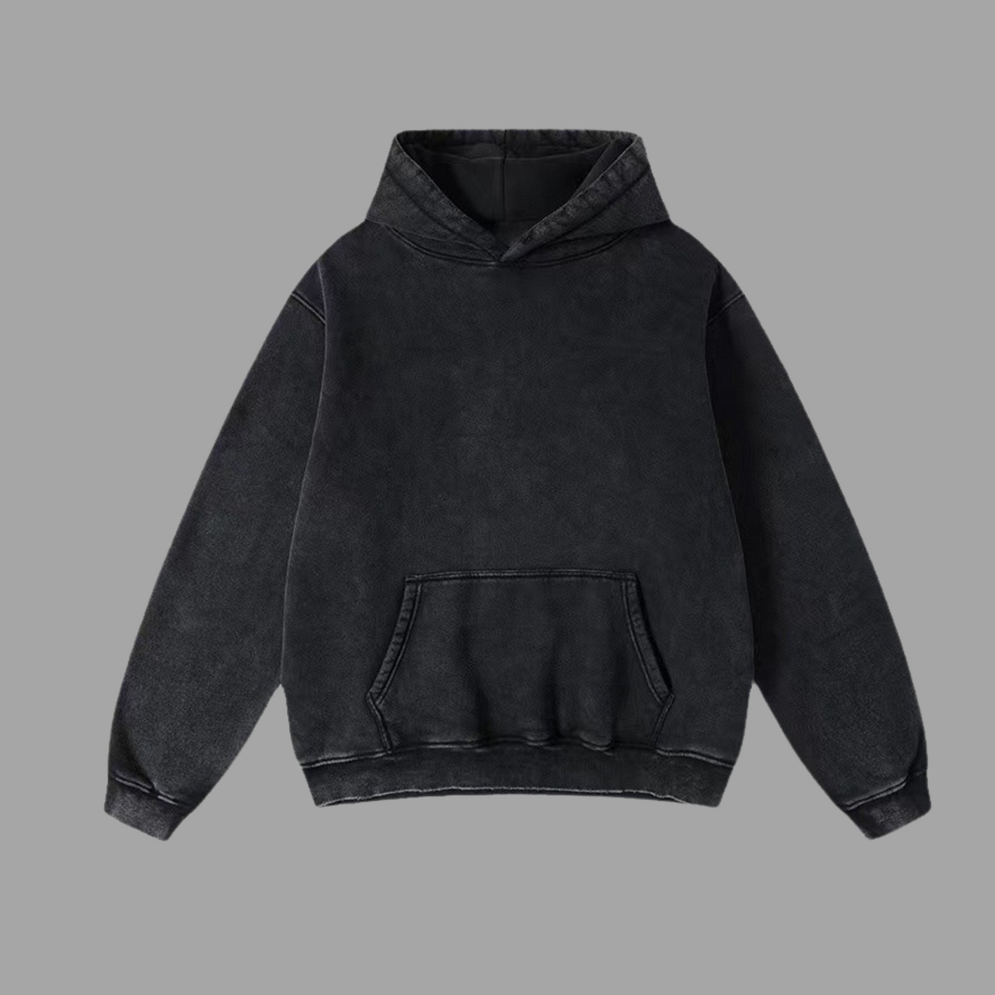 Cozy Heavy Fleece-Lined Hoodie with Patch Pocket